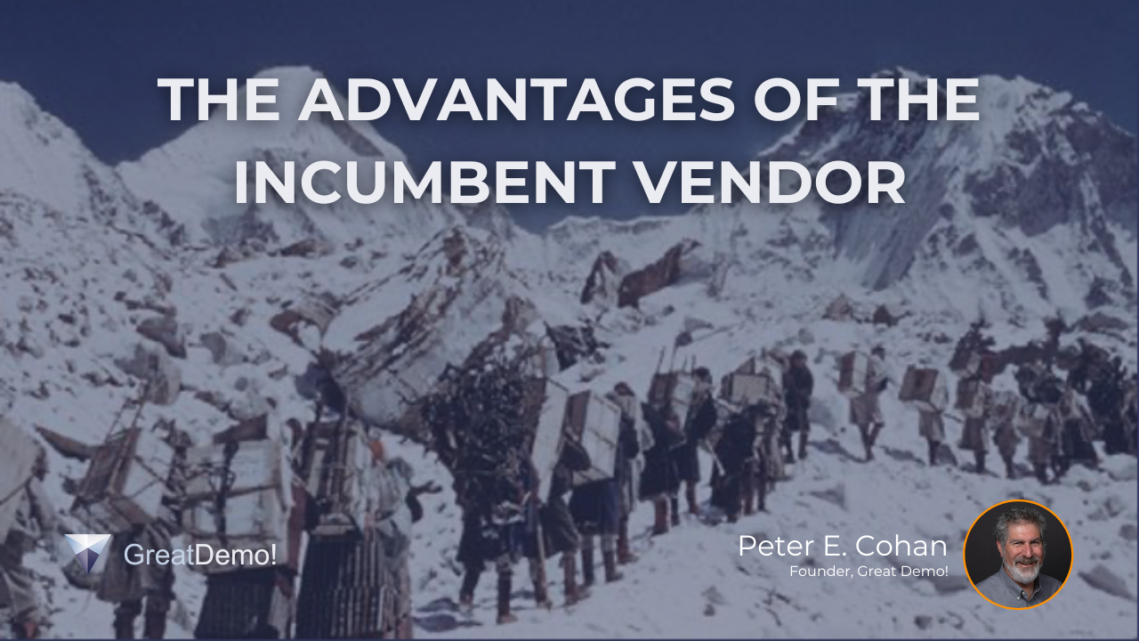 the advantages of the incumbent vendor